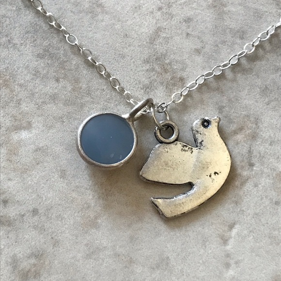 Druzy cast in Resin with Dove - Picture 4 of 6